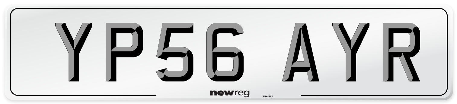 YP56 AYR Number Plate from New Reg